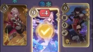Playing TCG with player New cards | genshin impact 3.5