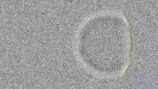 Parabolic Mirror in HPP Lattice Gas Automaton