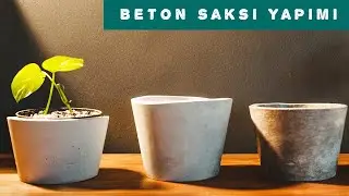 BETON SAKSI YAPIMI | Beton saksı nasıl yapılır?