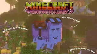 Finding A HAPPY GHAST In My MINECRAFT FOREVER World (episode 013)