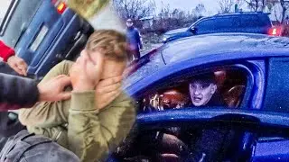 ВИДЕО С КАМЕРЫ ТОГО САМОГО МУДАКА НА БМВ!