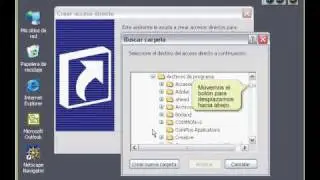 Como crear un acceso directo en el escritorio