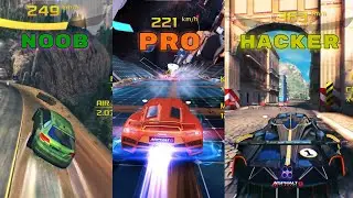 Asphalt 8 Noob vs Pro vs Hacker