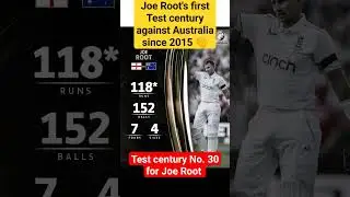 Joe Root 30th century | Joe Root 118* (152) 7 fours 4 sixes 
