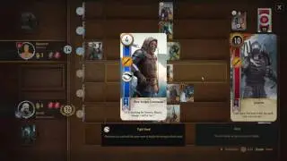 The Witcher 3 Gwent - Defeating Monster Deck at the Vegelbud Party