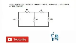31. THEVENIN'S THEOREM NUMERICAL PROBLEM EXAMPLE