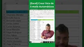 [Excel] Crear lista de E-mails Automáticos #Excel #trucosexcel #exceltrucos #exceltrucosrapidos