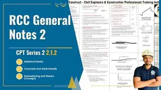 Basic Details of RCC General Drawing Notes 2 l Construction Drawing
