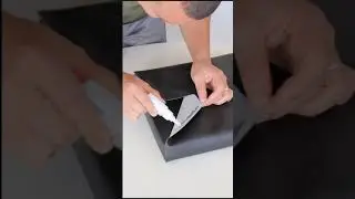 Fiz uma almofada com cola e velcro