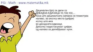 Множење и делење на децимални броеви со декадна единица 10,100,1000,.. - ПИСИ Охрид Математика