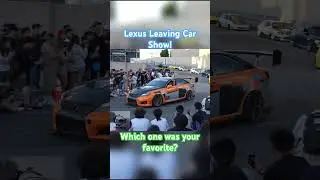 Lexus Leaving Car Show Roll Out Pt1 #Lexus #wekfestsj #wekfest #rollout #carshow