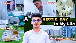 A Day in Life of a MBBS Student 👨‍⚕- Exam, Posting, Garmi ☀😥|  AIIMS  Raipur