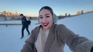 #VlogMas 01 | Visitando el Walterdale Bridge en Invierno🇨🇦 + Final de día inesperado🥲