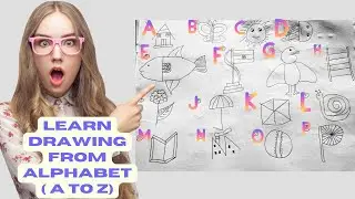 How do you draw a picture with letters? /How do you draw alphabet nicely Easy way/ Pencil sketch