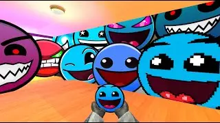 Saving Baby BlueFace From Geometry Dash Emoji  "WATER IN THE HILL" And Lobotomy Dash Nextbot Gmod