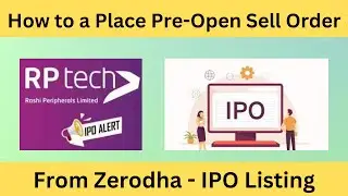How to place a pre market limit Order for IPO | Premier Energies IPO | #zerodha #ipo