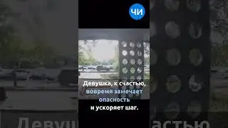 Падение дерева в Челнах попало на камеру домофона:оно чуть не убило прохожую