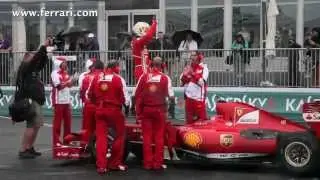 小林可夢偉、フェラーリでF1デモ走行