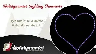 Dynamic RGBWW Valentine Heart ❤️ | Color-Changing Valentine Décor by Holidynamics