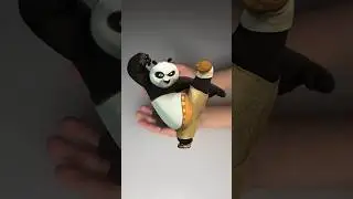 Танцуй как Панда #пластилин #хендмейд #своимируками #лепим #кунгфу #shorts