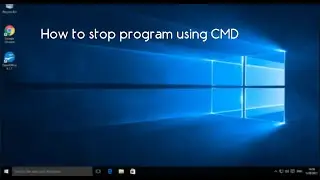 How to stop a program using CMD