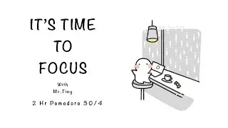 4-HOUR STUDY WITH ME | Rainy Lofi | Pomodoro timer 4x50| Study & Work | Deep Focus | Lofi 🌧☕