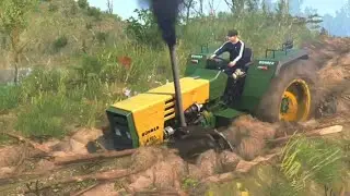Tractor Stuck in deep mud| Spintires: mud