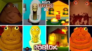 Bou’s Revenge DLC : Original VS Roblox Full Comparison All Endings (Showcase)