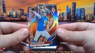 9-11-24 2023 Panini Phoenix Football H2 Hobby PYT Box Break #674 - Pick Your Team!