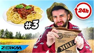 Eating ONLY Military Food For 24 Hours! *SHOCKING*