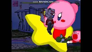 M.U.G.E.N. Kirby and Kratos in arcade mode