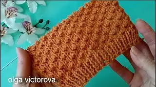 МИНИ - ШИШЕЧКИ Рельефный узор спицами 1010 Вязание Узоры спицами Knitting Pattern