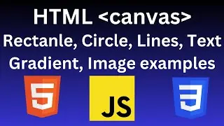 How to draw graphics on a web page | HTML5 Canvas Tutorial