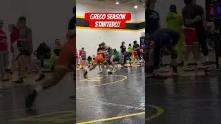 Greco season started for Kaleb last weekend in Franklin WI near Milwaukee. He gets a quick tech fall