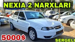 5000$ NEXIA 2 NARXLARI 4-iyun, 2022 TOSHKENT SERGELI MOSHINA BOZORIDAN