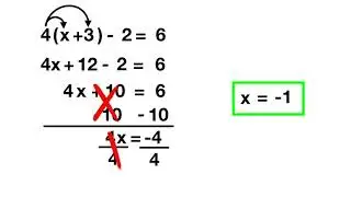 Multi Step Equations - Distributive Property