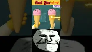 funny 😂 troll face meme || maca and roni ❤️ food gun 