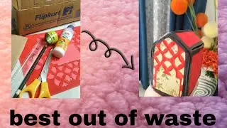 EASY CARDBOARD BOX CRAFT(PART-2)😍| DIY Idea With Waste Cardboard box| DIY Organizer Box