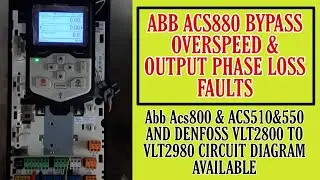 how to bypass overspeed in abb acs880 | how to bypass output phase loss in acs880| vfd repairing lab