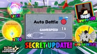 NEW SECRET Auto Battle Update ! (AFK Any Mode!) - All Star Tower Defense