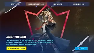 Fortnite crew : Joni the Red | December crew pack