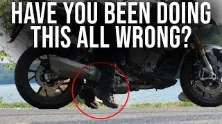 Do you put one foot down or two feet when you come to a stop?