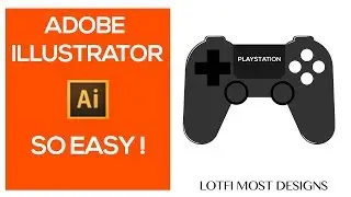 How to make a Gamepad Vector on Adobe Illustrator for beginners - Easy Tutorial
