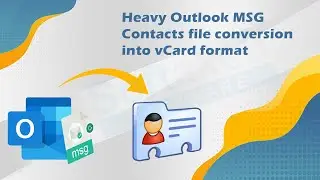 Softaken MSG to VCF Converter Software to Create Vcard from MSG file format