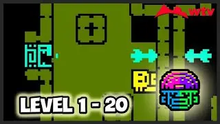 GAMEPLAY - LEVEL 1 - 20  WALKTROUGH - Tomb of the Mask: Color - Playgendary