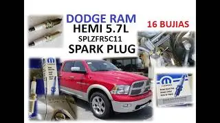 HOW TO CHANGE 16 SPARK PLUGS ON DODGE RAM HEMI V8 5.7L ENGINE / DODGE RAM V8 SPARK PLUGS REPLACEMENT