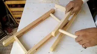 Wooden chair // Making a chair with wood rounding tips