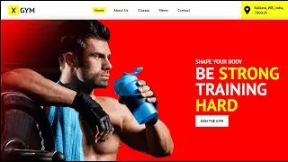 Complete Website using only HTML and CSS | Create a Complete GYM Website from Scratch - HTML & CSS