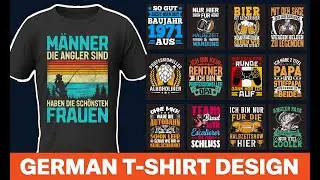 Custom German T-Shirt Design Bundle for Merch by Amazon | Merch Bundle