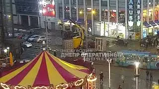 Демонтаж киосков в центре Днепра